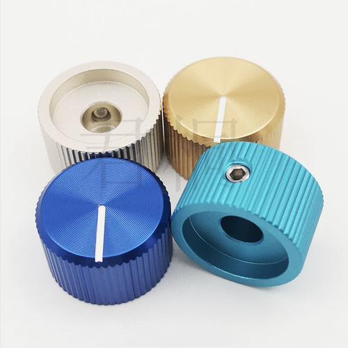 源头工厂直供 优质铝合金铜蓝色音箱电位器旋钮开关，保健电器配件优选